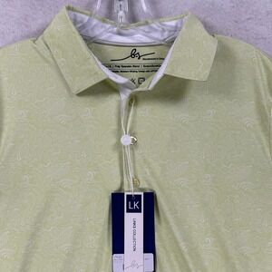 Boston Scott Golf Links Collection Polo‎ Shirt Mens Small Green Hoku Wave UPF50